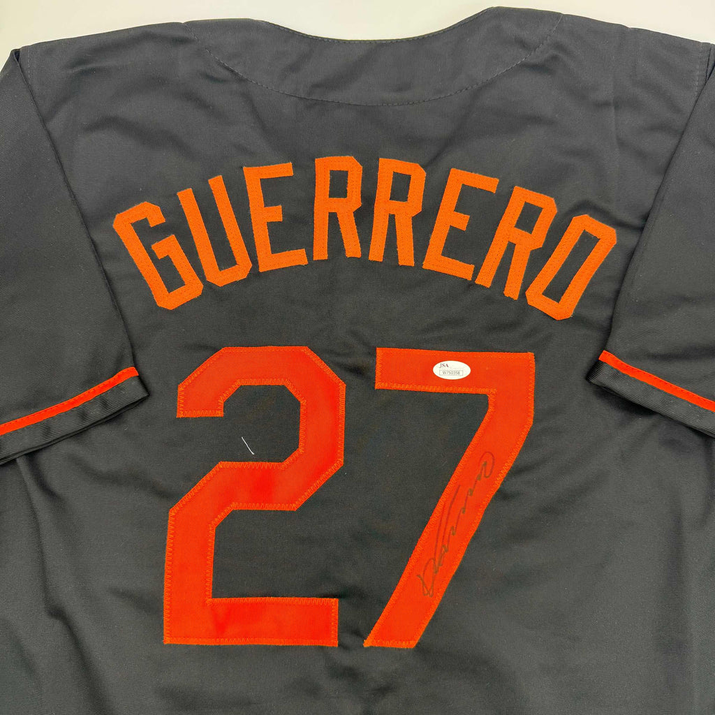 autographed-signed-vladimir-guerrero-baltimore-black-baseball-jersey-jsa-coa