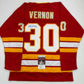 autographed-signed-mike-vernon-calgary-red-hockey-jersey-jsa-coa
