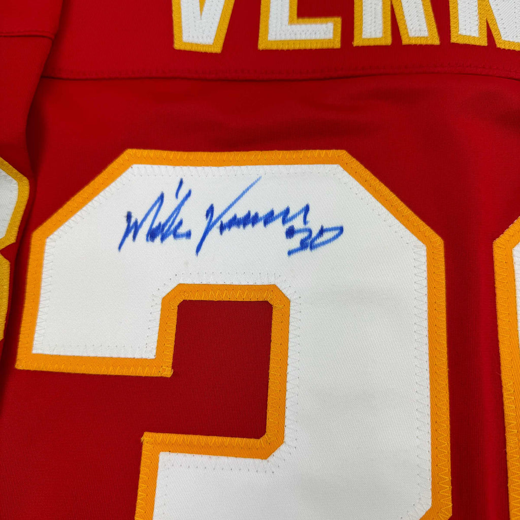 autographed-signed-mike-vernon-calgary-red-hockey-jersey-jsa-coa