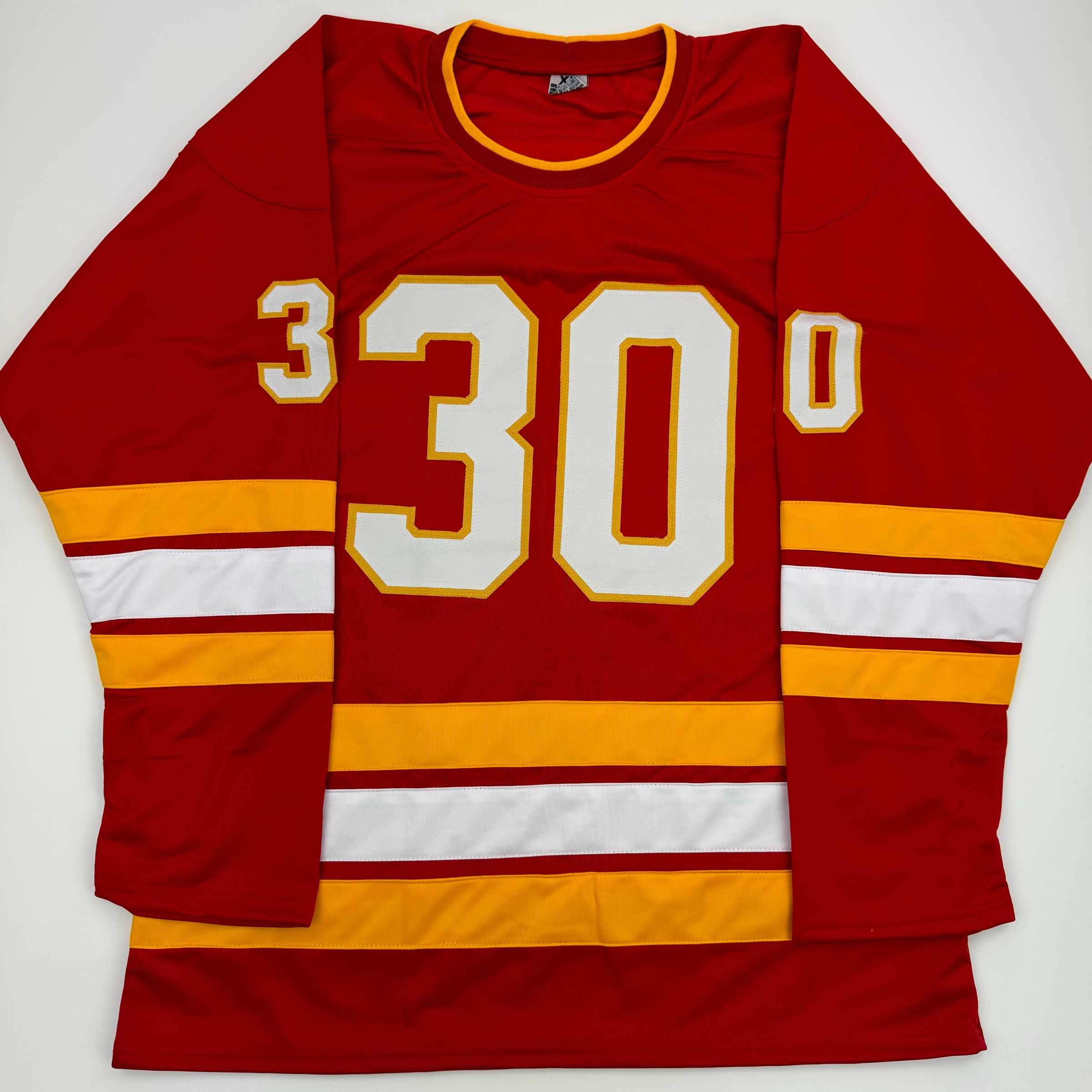 autographed-signed-mike-vernon-calgary-red-hockey-jersey-jsa-coa