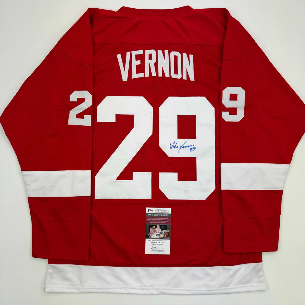 autographed-signed-mike-vernon-detroit-red-hockey-jersey-jsa-coa