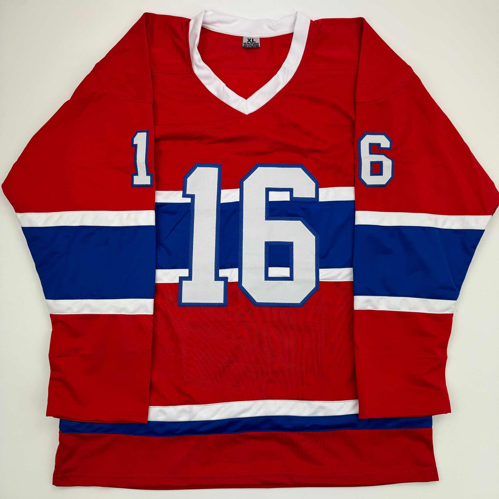 autographed-signed-henri-richard-montreal-red-hockey-jersey-jsa-coa