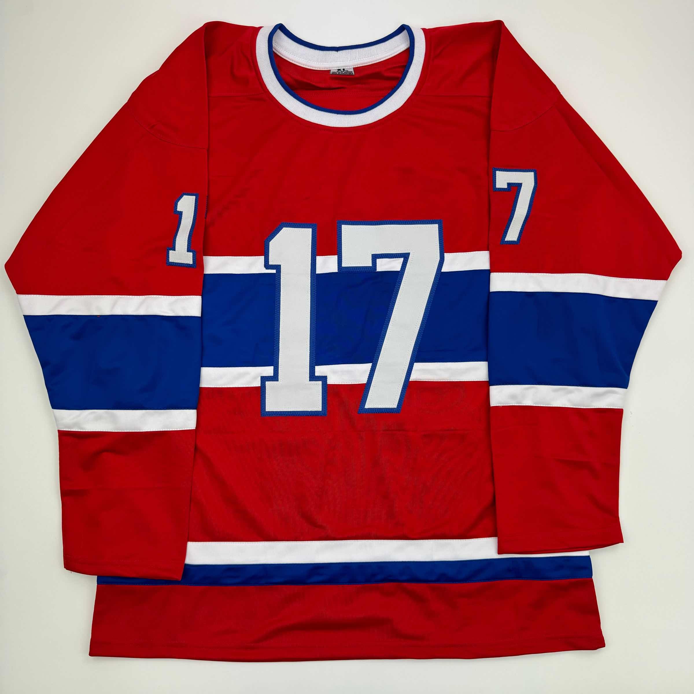 autographed-signed-john-leclair-montreal-red-hockey-jersey-jsa-coa