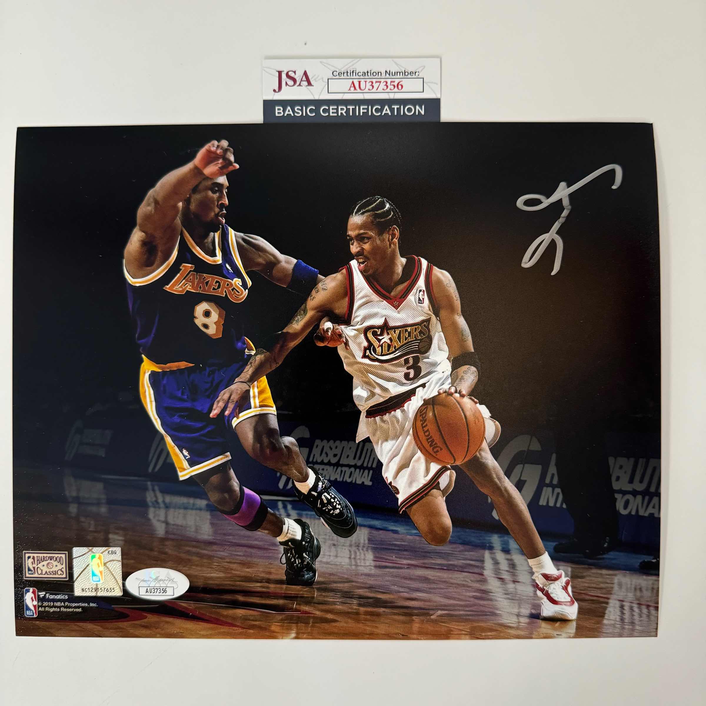autographed-signed-allen-iverson-philadelphia-76ers-8x10-basketball-photo-jsa-coa