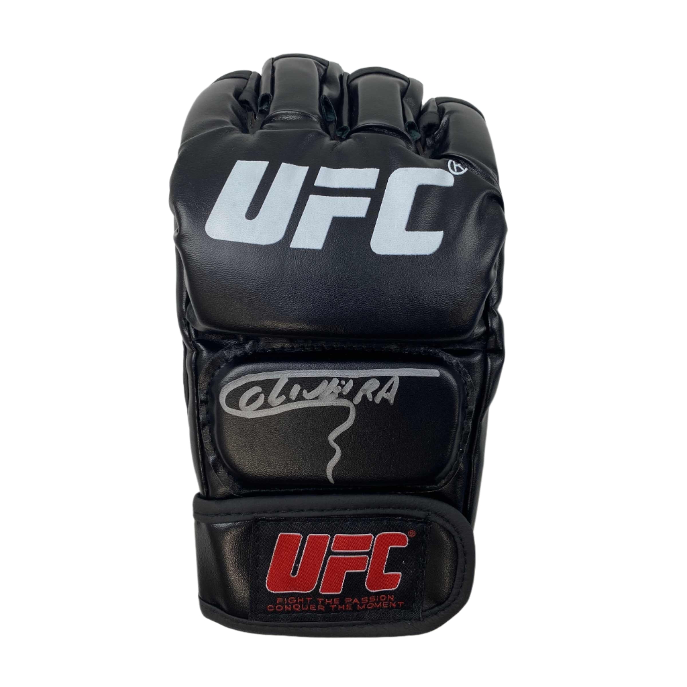 autographed-signed-charles-oliveira-ufc-mma-ultimate-fighting-black-glove-beckett-bas-coa