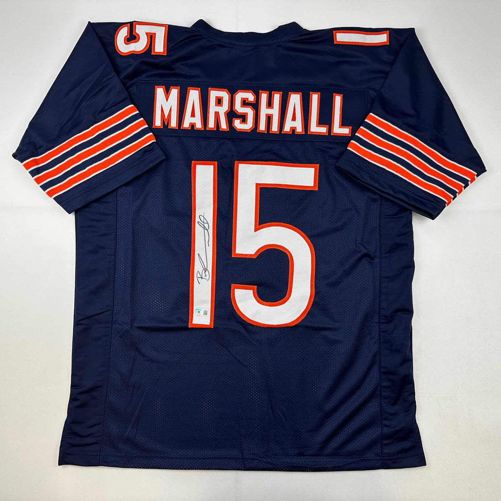 autographed-signed-brandon-marshall-chicago-blue-football-jersey-beckett-bas-coa
