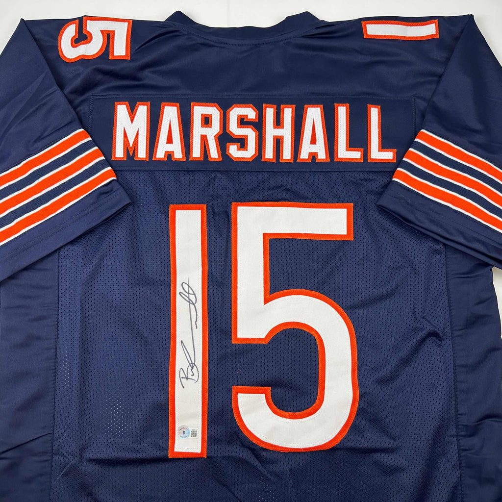 autographed-signed-brandon-marshall-chicago-blue-football-jersey-beckett-bas-coa