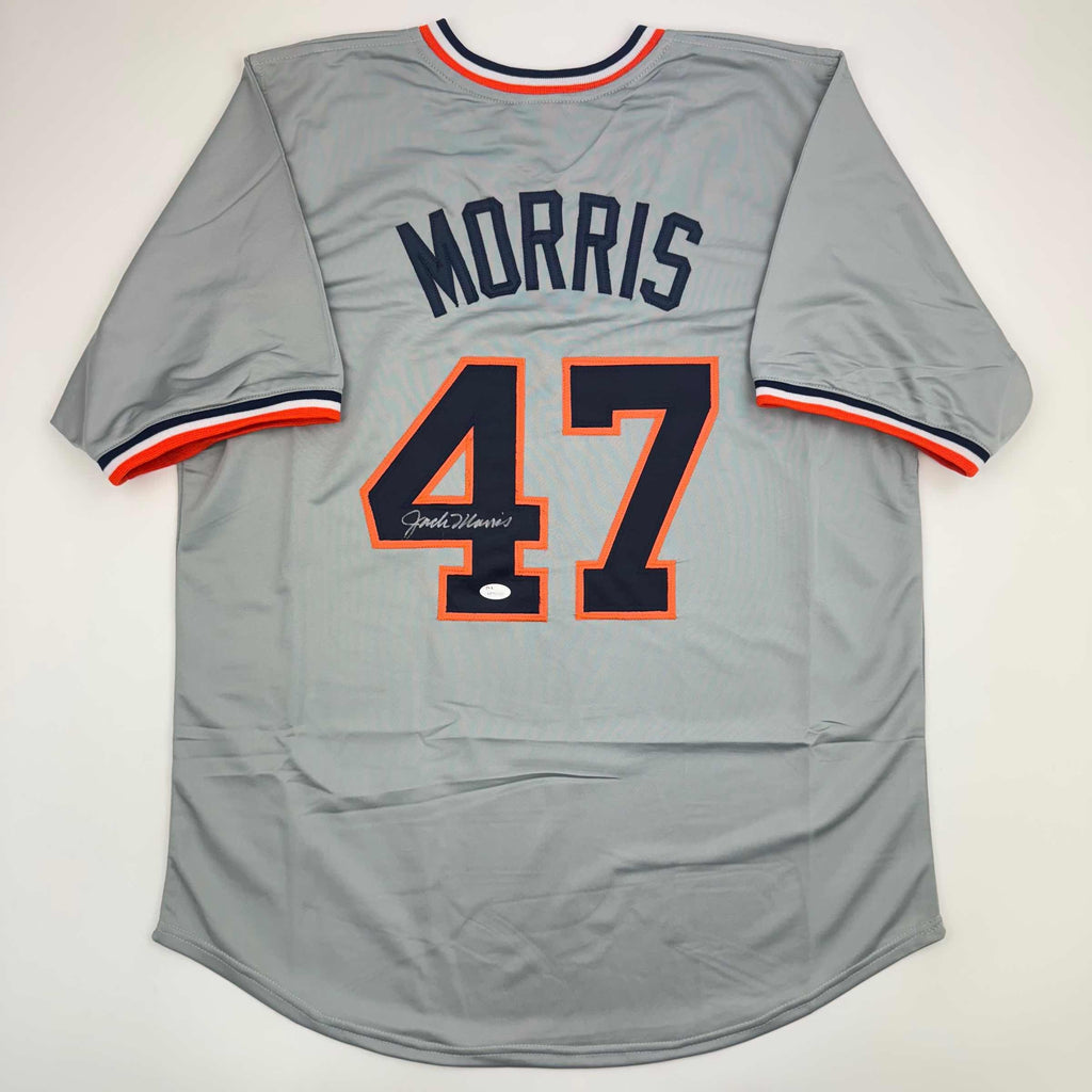 autographed-signed-jack-morris-detroit-grey-baseball-jersey-jsa-coa