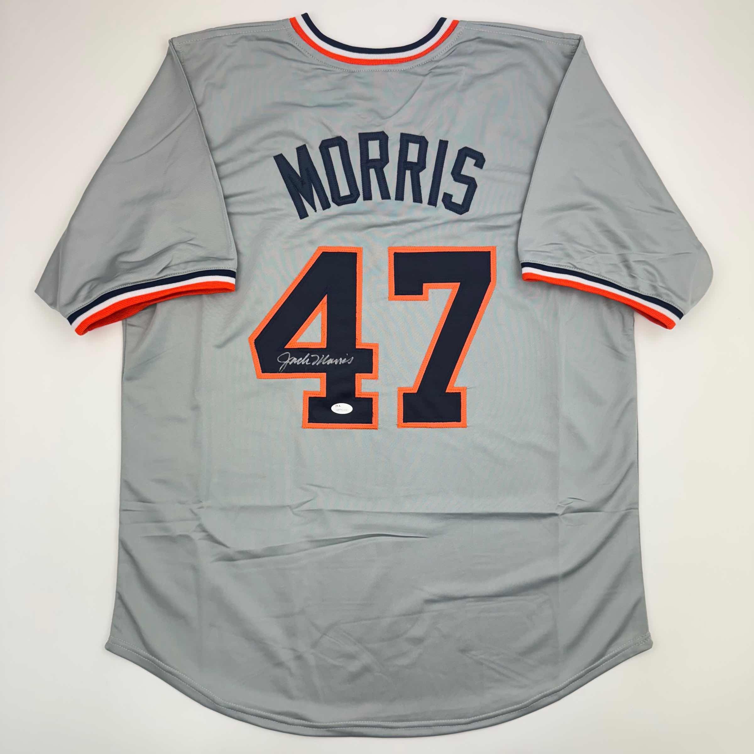 autographed-signed-jack-morris-detroit-grey-baseball-jersey-jsa-coa