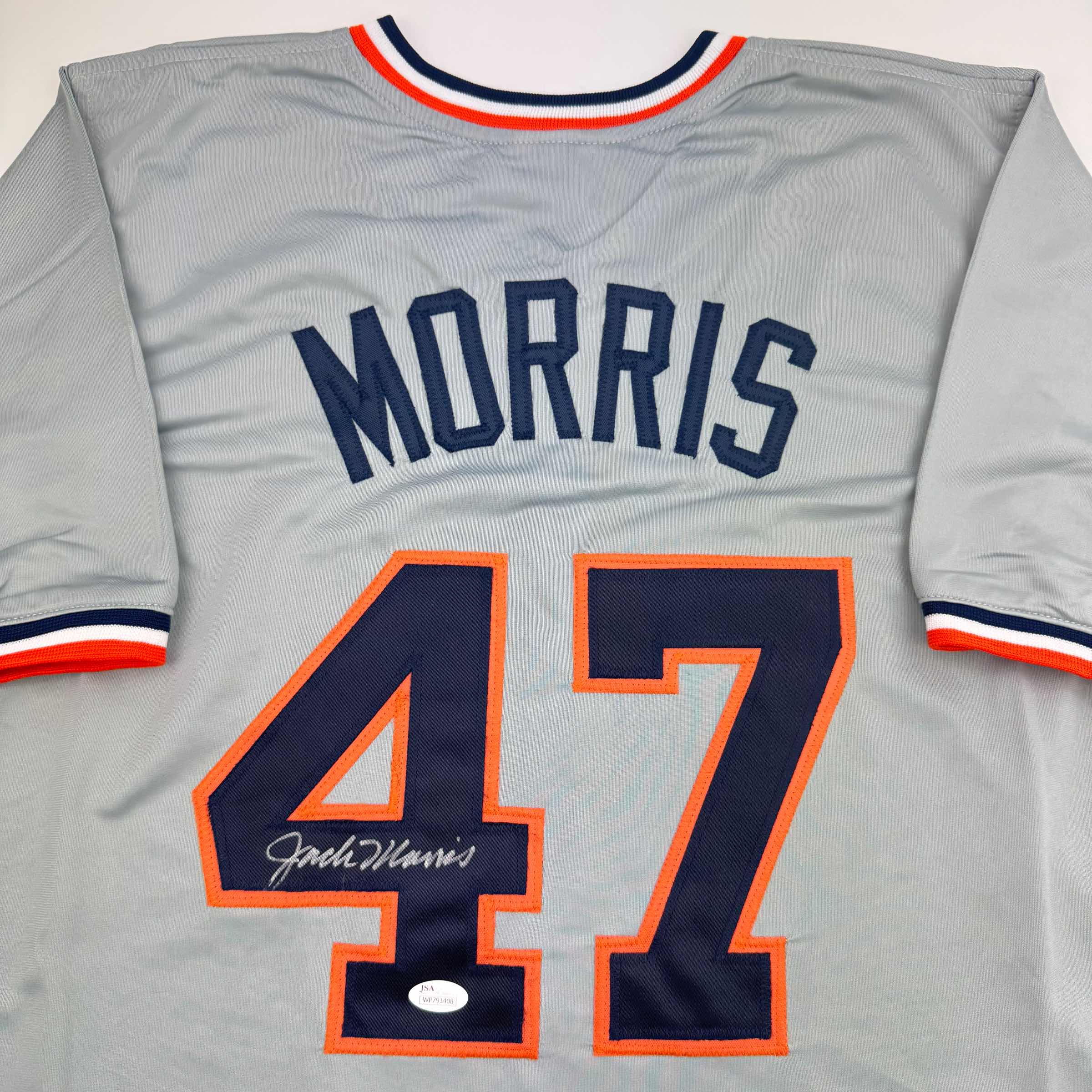 autographed-signed-jack-morris-detroit-grey-baseball-jersey-jsa-coa