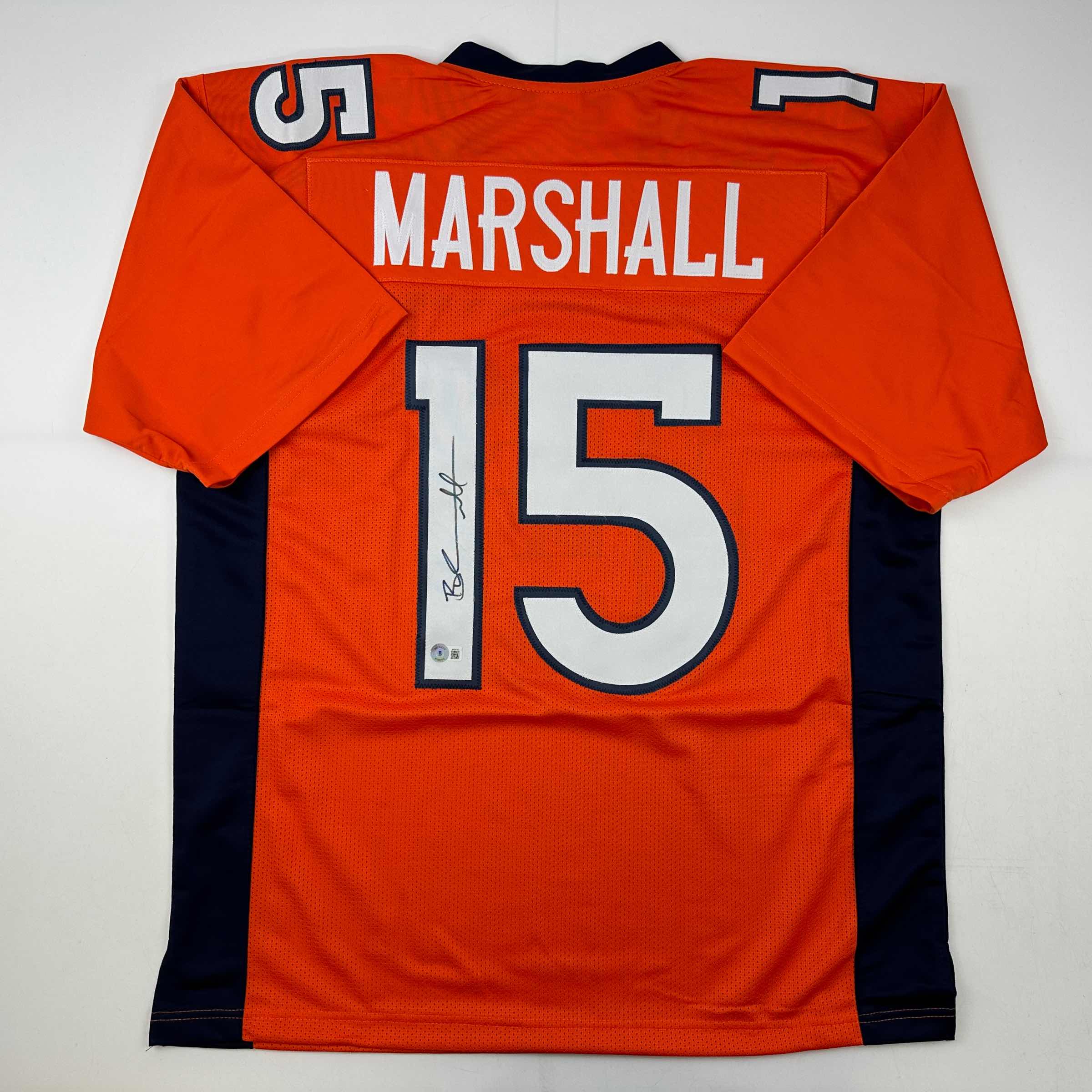 autographed-signed-brandon-marshall-denver-orange-football-jersey-beckett-bas-coa