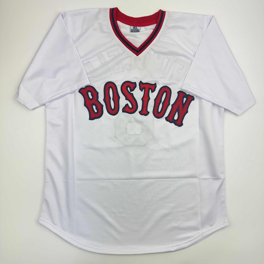 autographed-signed-rico-petrocelli-hof-1999-boston-white-baseball-jersey-jsa-coa