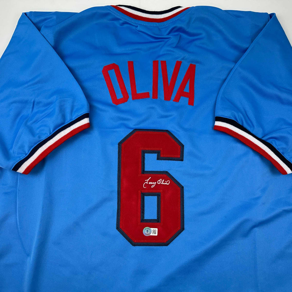 autographed-signed-tony-oliva-minnesota-light-blue-baseball-jersey-beckett-bas-coa