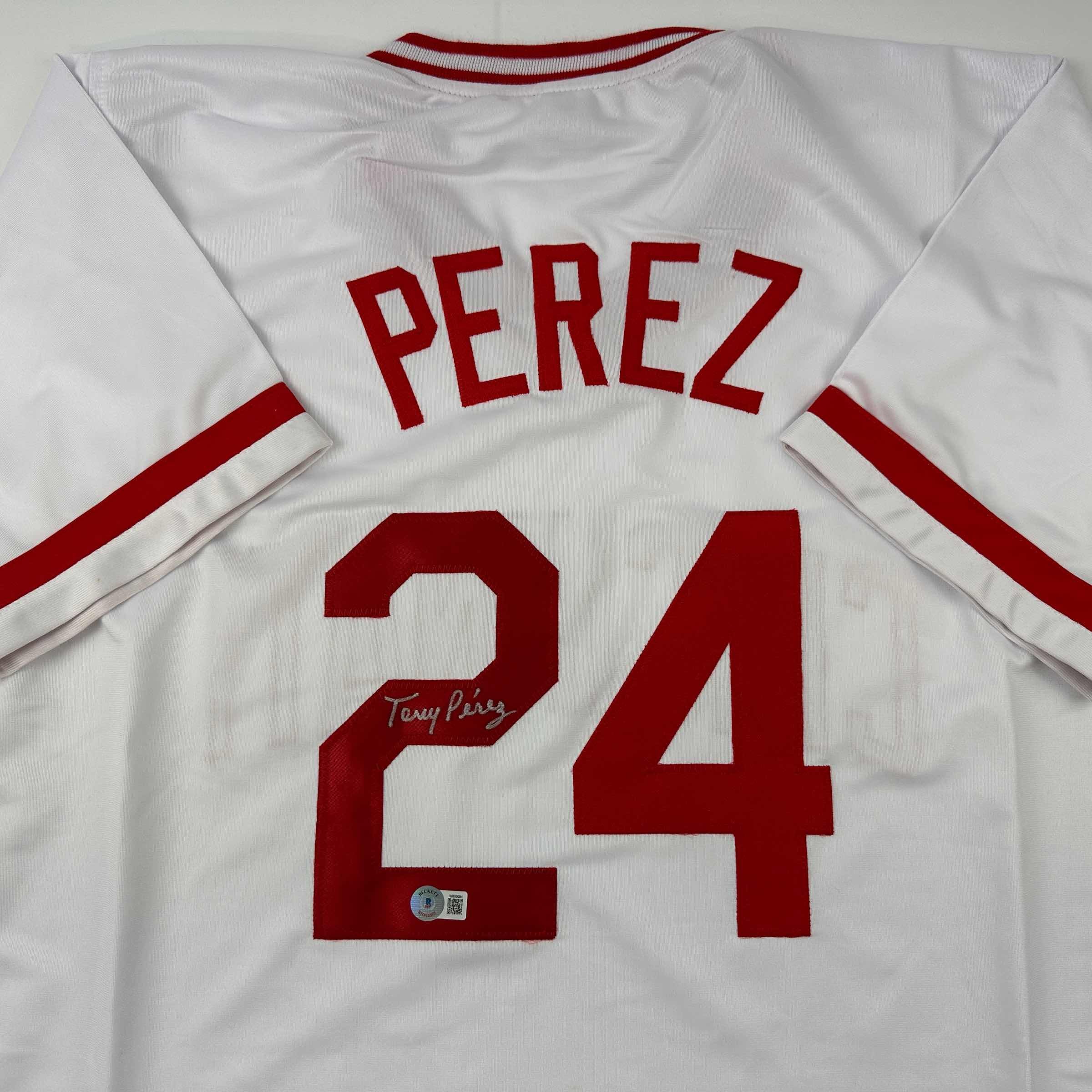 autographed-signed-tony-perez-cincinnati-white-baseball-jersey-beckett-bas-coa