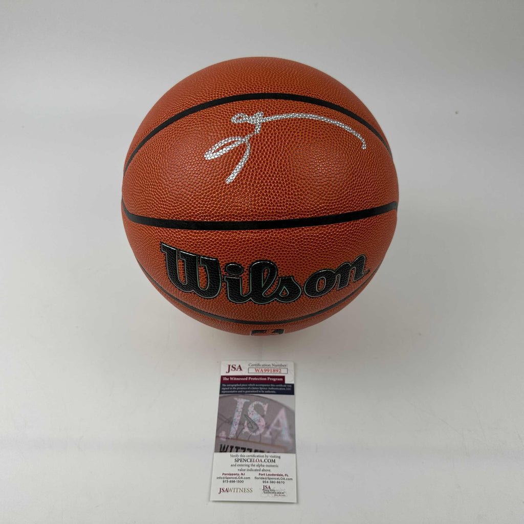 autographed-signed-allen-iverson-philadelphia-76ers-sixers-full-size-wilson-basketball-jsa-coa