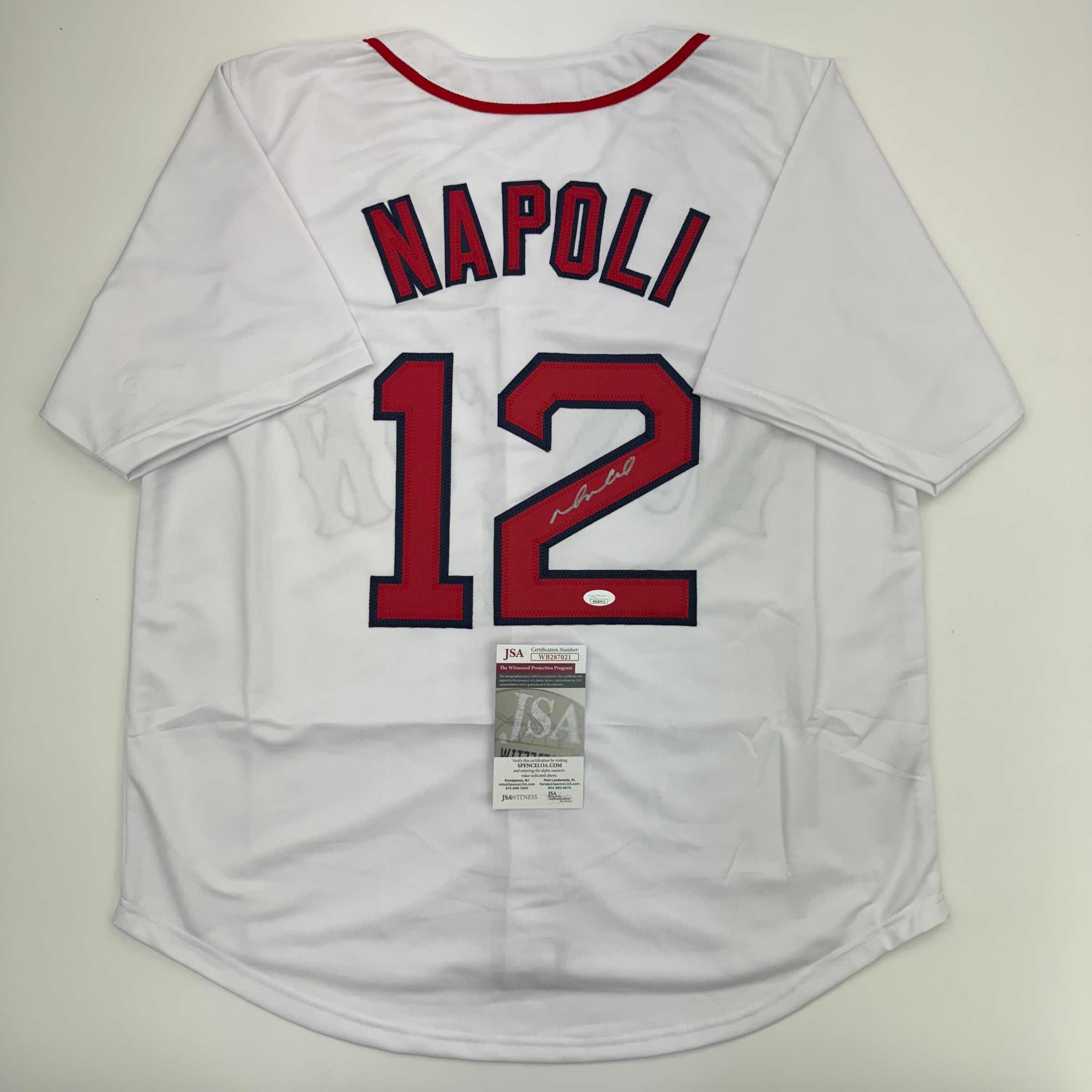 autographed-signed-mike-napoli-boston-red-sox-white-baseball-jersey-jsa-coa