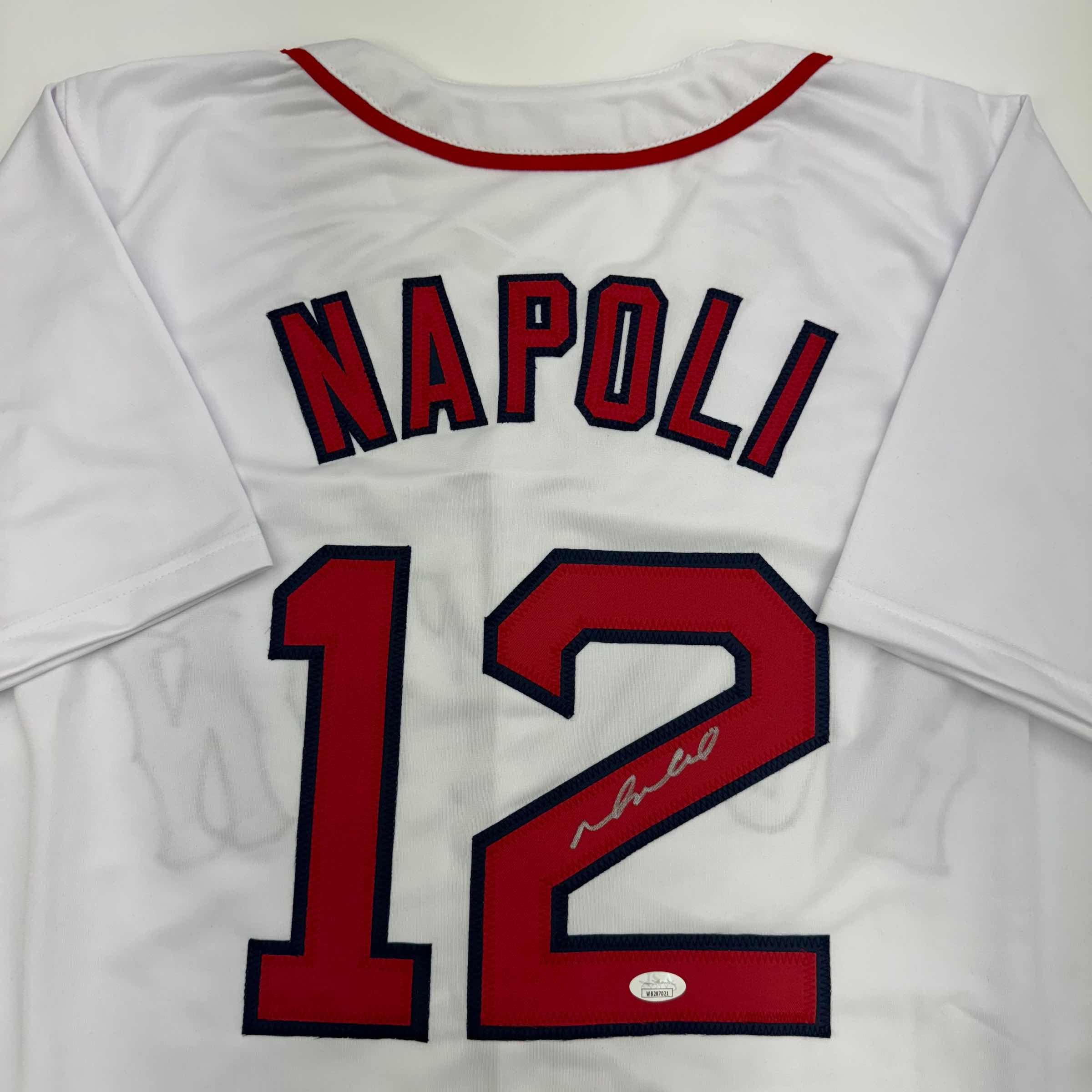autographed-signed-mike-napoli-boston-red-sox-white-baseball-jersey-jsa-coa