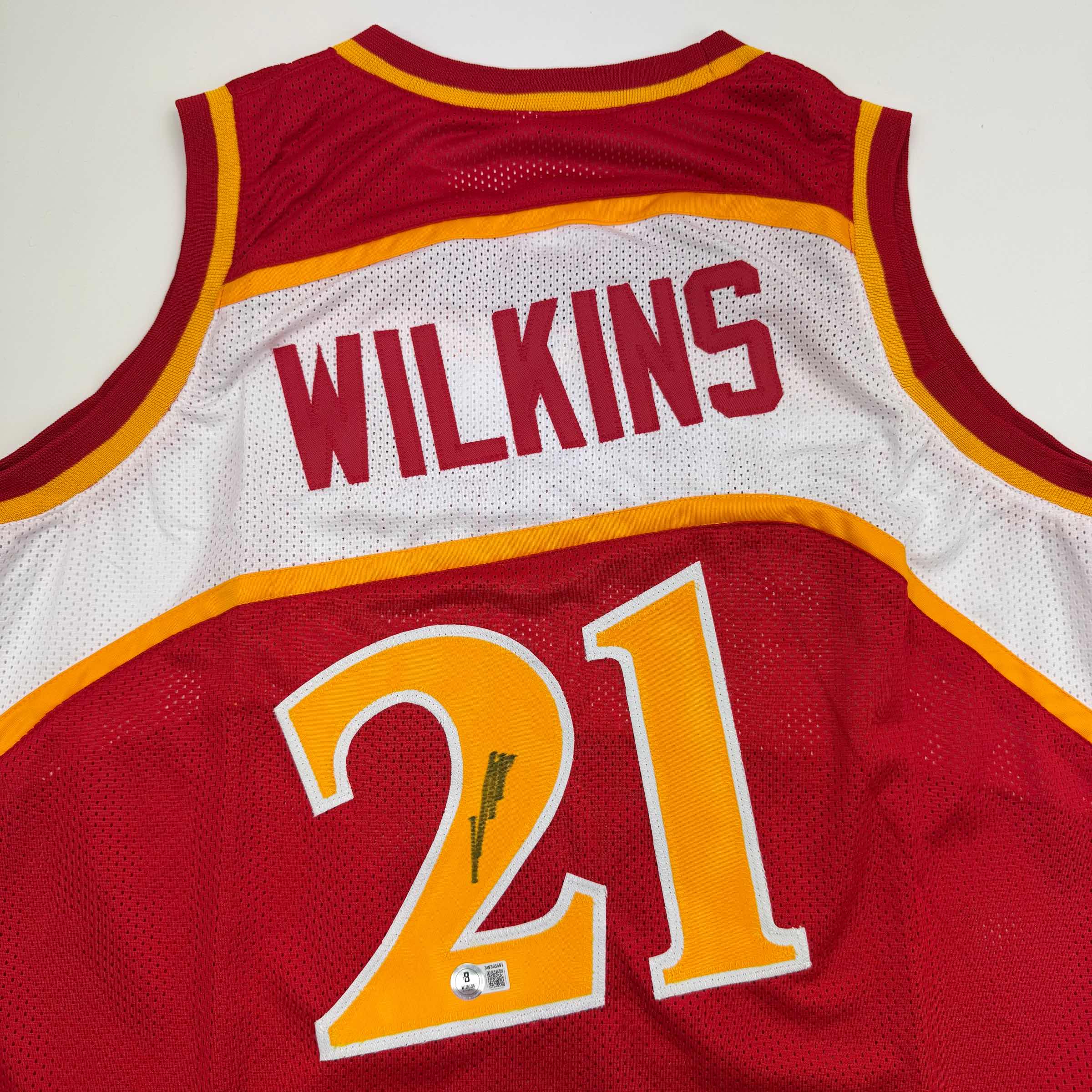 autographed-signed-dominique-wilkins-atlanta-red-basketball-jersey-beckett-bas-coa