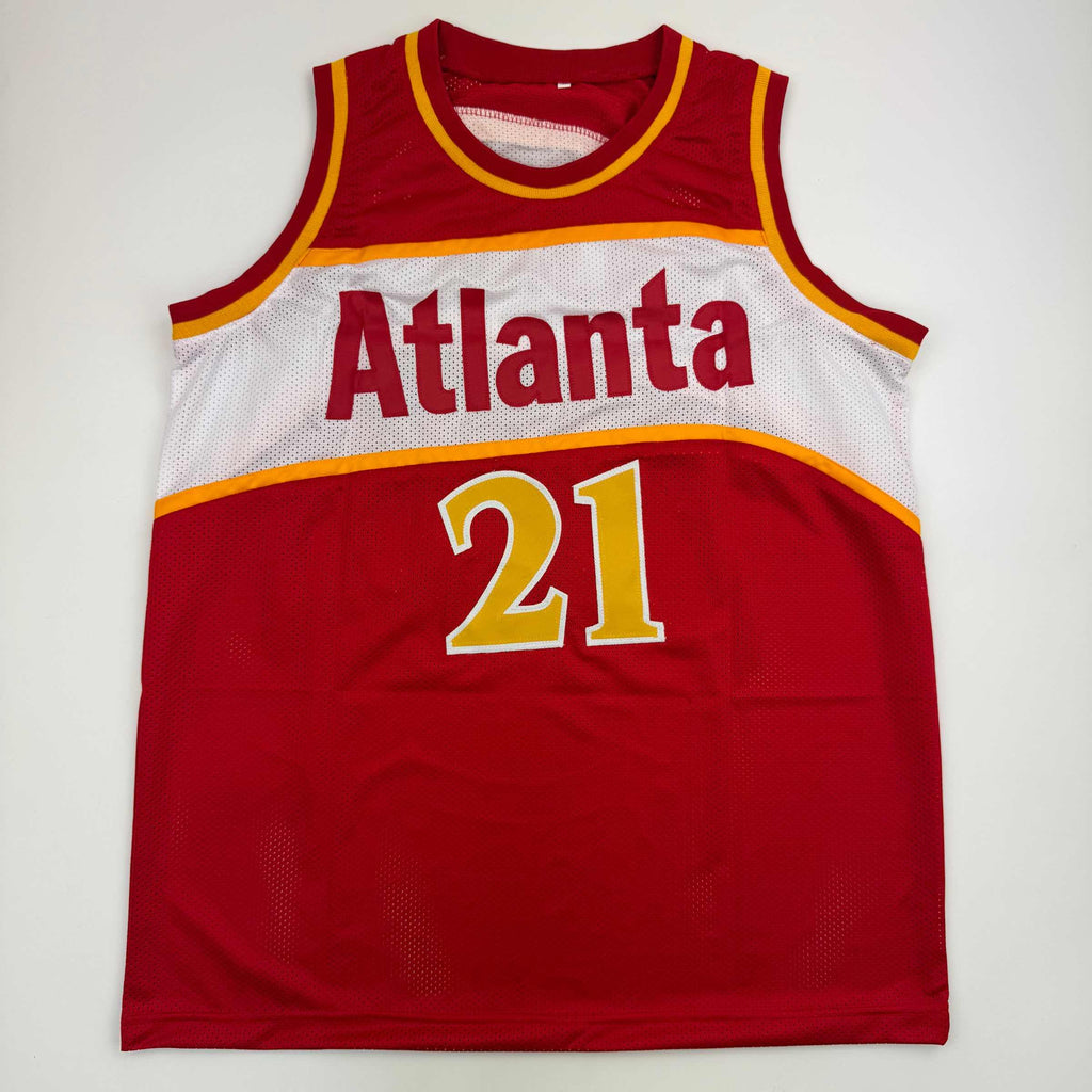 autographed-signed-dominique-wilkins-atlanta-red-basketball-jersey-beckett-bas-coa