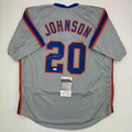 autographed-signed-howard-johnson-hojo-new-york-grey-baseball-jersey-jsa-coa