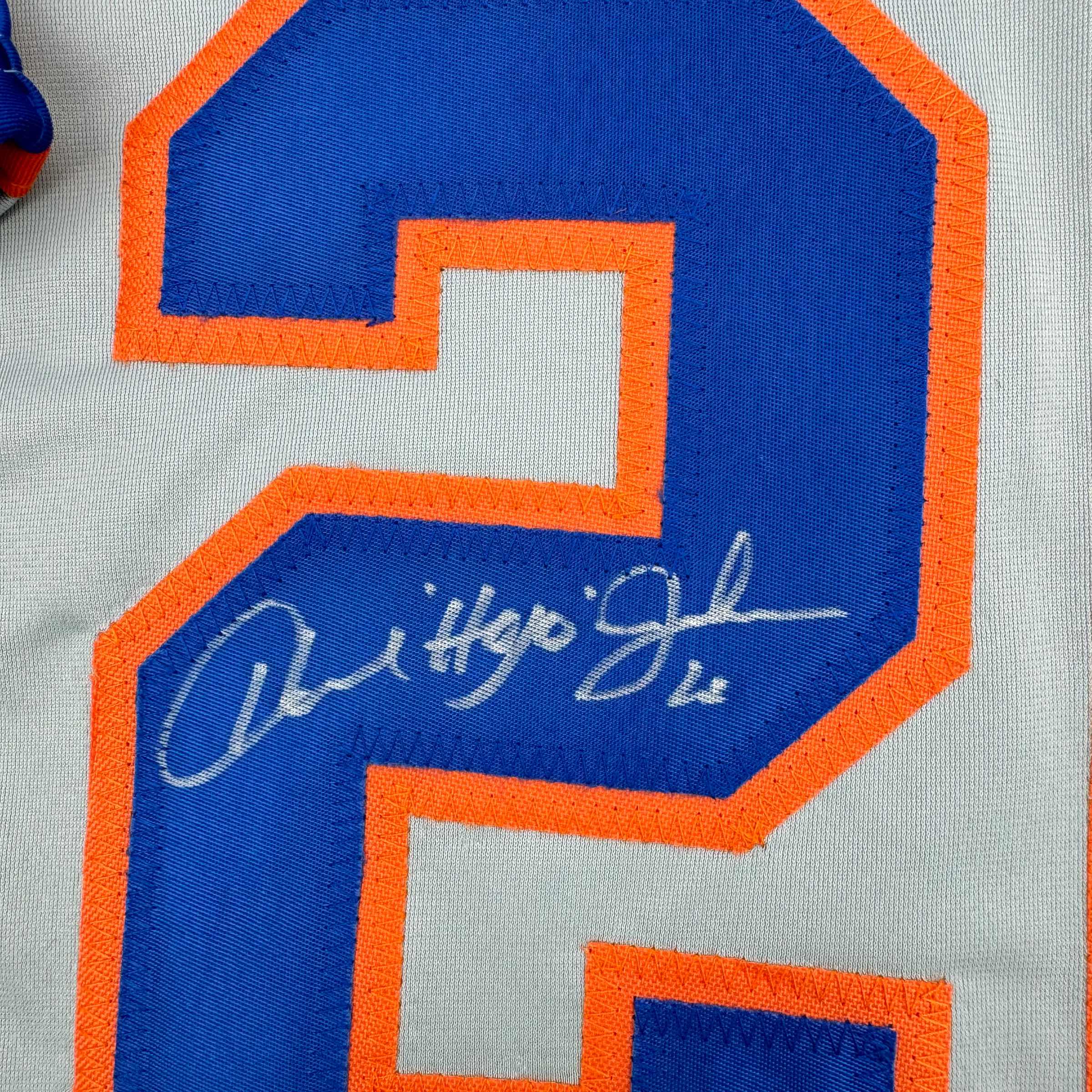 autographed-signed-howard-johnson-hojo-new-york-grey-baseball-jersey-jsa-coa