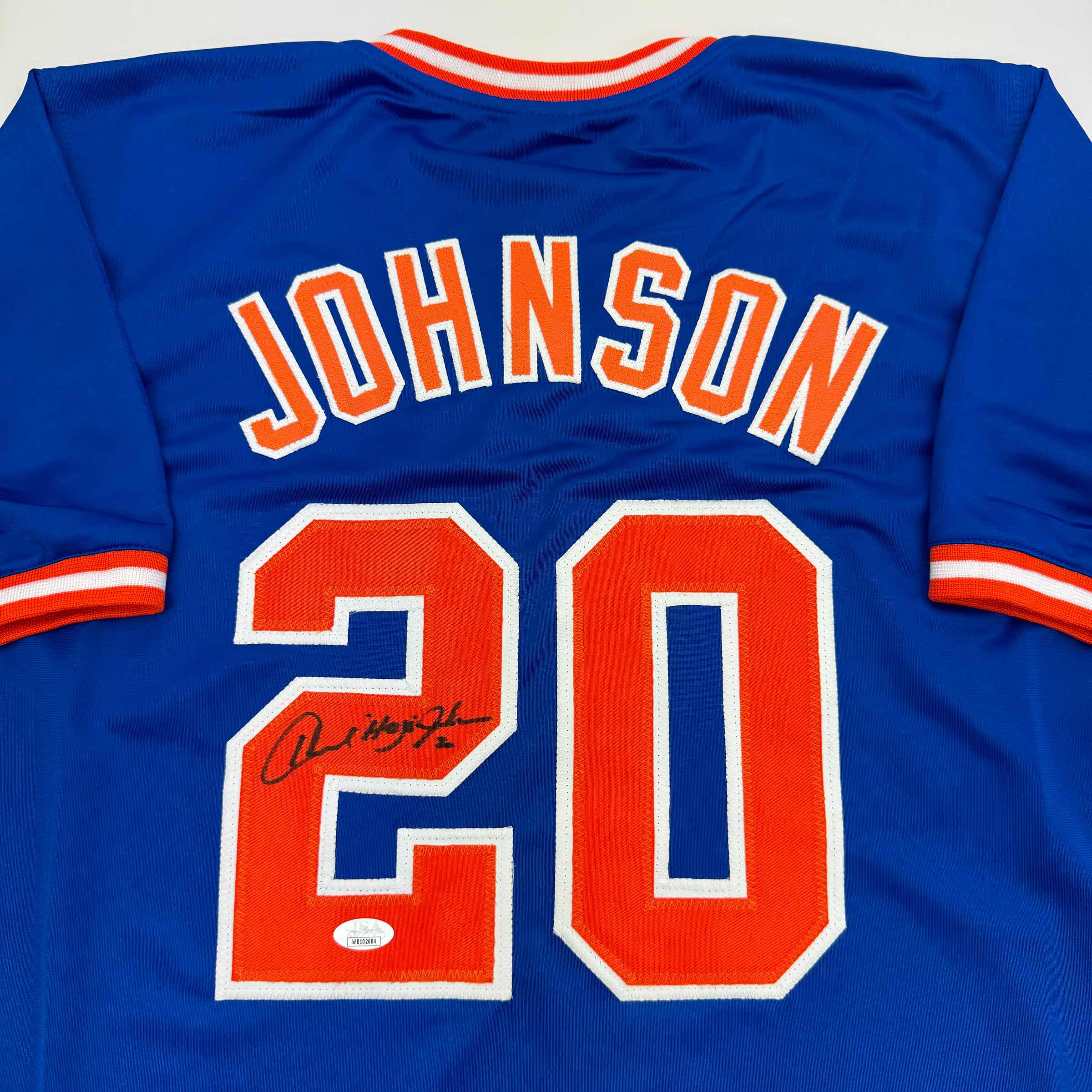autographed-signed-howard-johnson-hojo-new-york-blue-baseball-jersey-jsa-coa