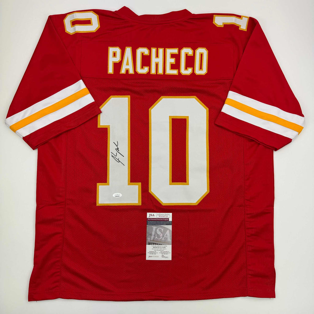 autographed-signed-isiah-pacheco-kansas-city-red-football-jersey-jsa-coa
