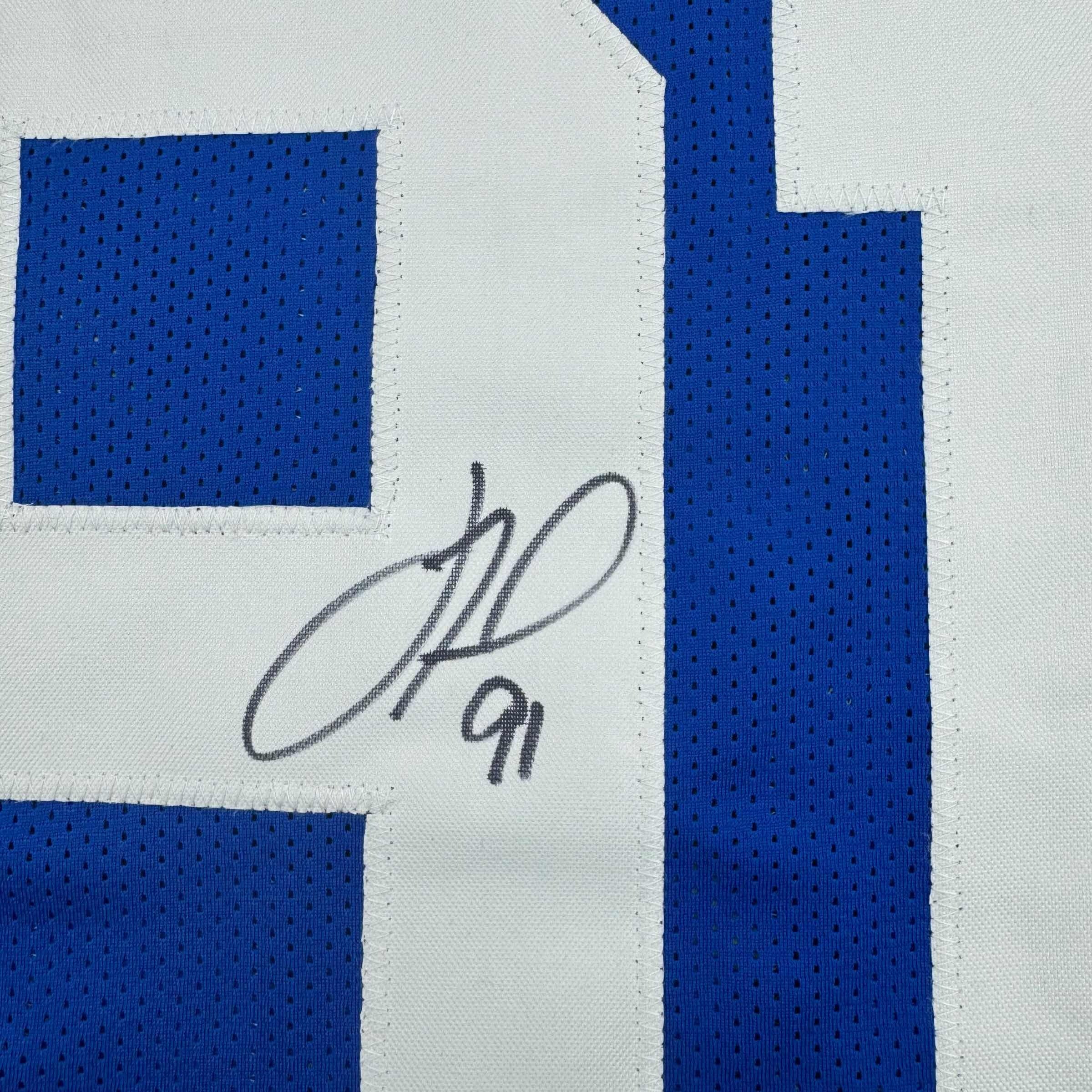 autographed-signed-justin-tuck-new-york-blue-football-jersey-jsa-coa
