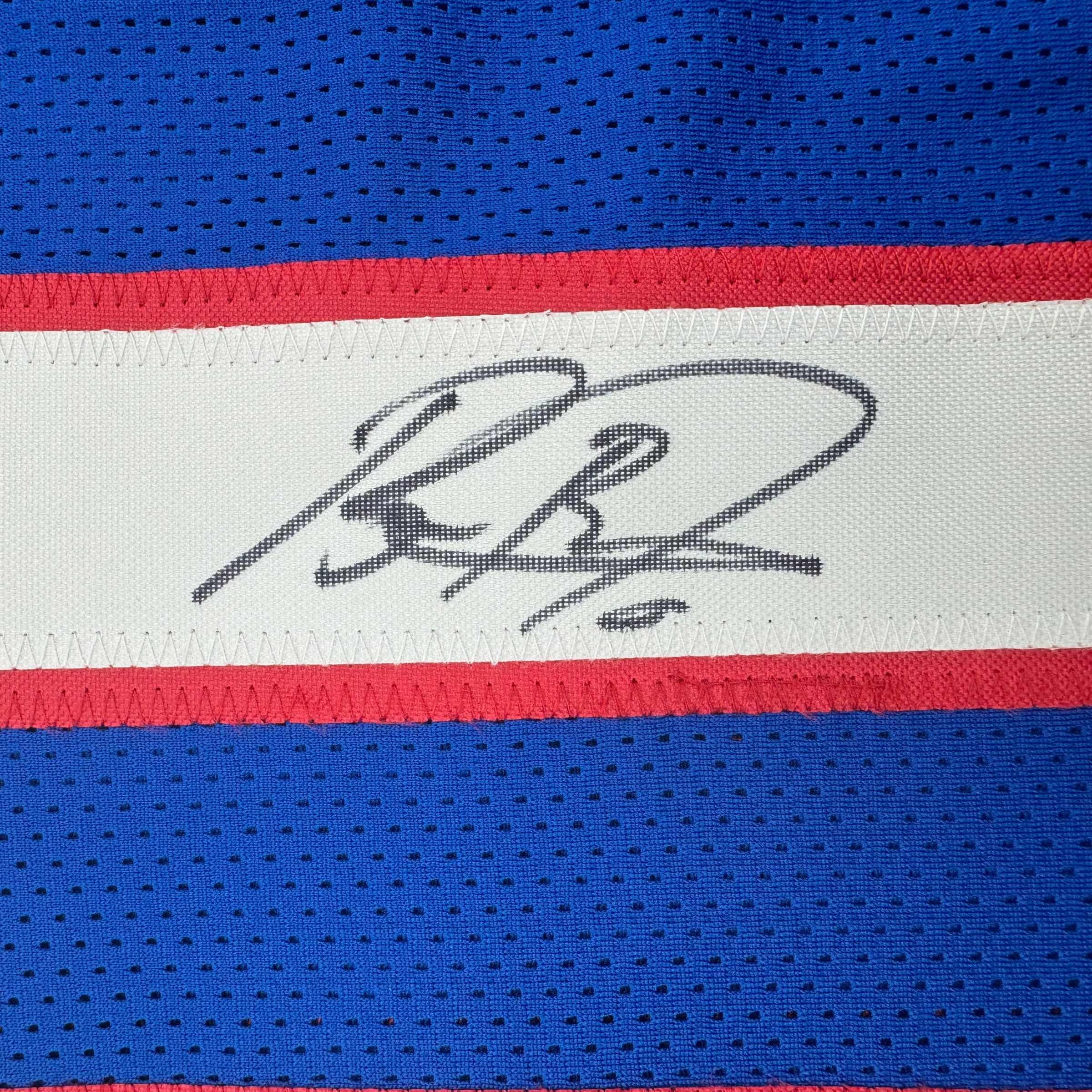 autographed-signed-brian-burns-new-york-retro-blue-football-jersey-jsa-coa