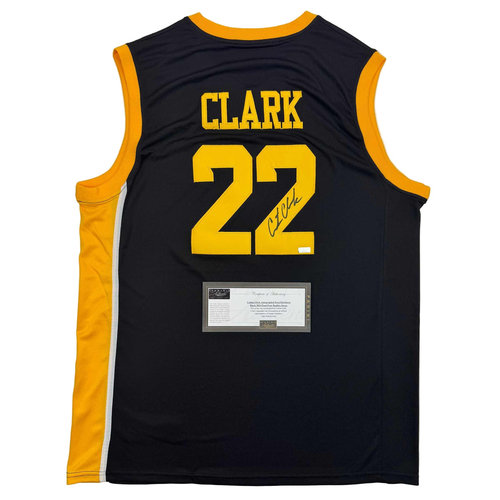 autographed-signed-caitlin-clark-iowa-black-basketball-jersey-panini-coa