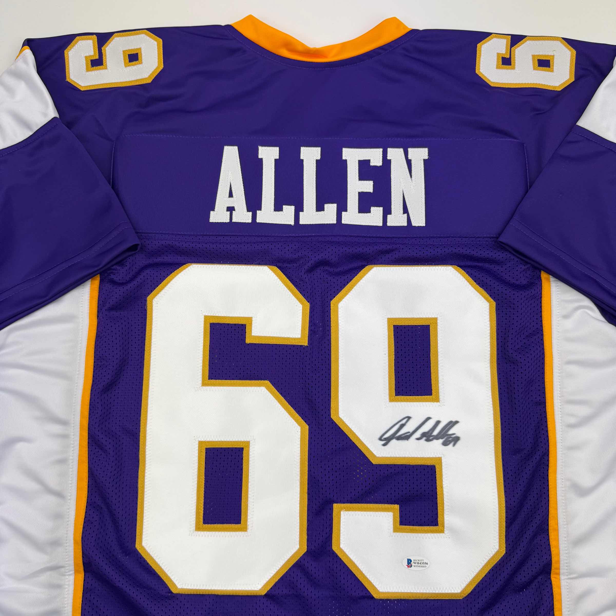 autographed-signed-jared-allen-minnesota-purple-football-jersey-beckett-bas-coa