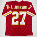 autographed-signed-larry-johnson-kansas-city-red-football-jersey-beckett-bas-coa