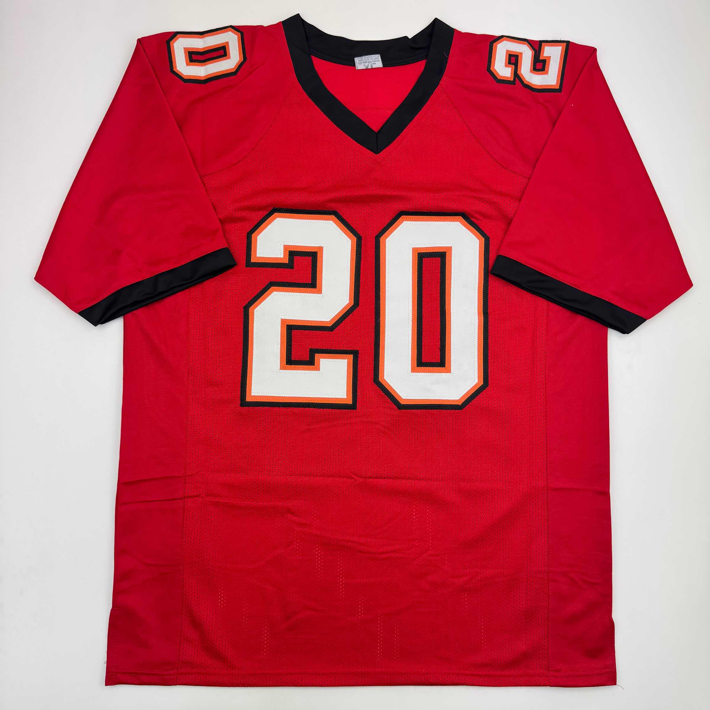 autographed-signed-ronde-barber-tampa-bay-red-football-jersey-beckett-bas-coa