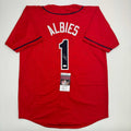 autographed-signed-ozzie-albies-atlanta-red-baseball-jersey-jsa-coa