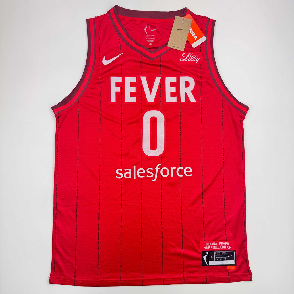 autographed-signed-kelsey-mitchell-indiana-red-basketball-jersey-psa-coa