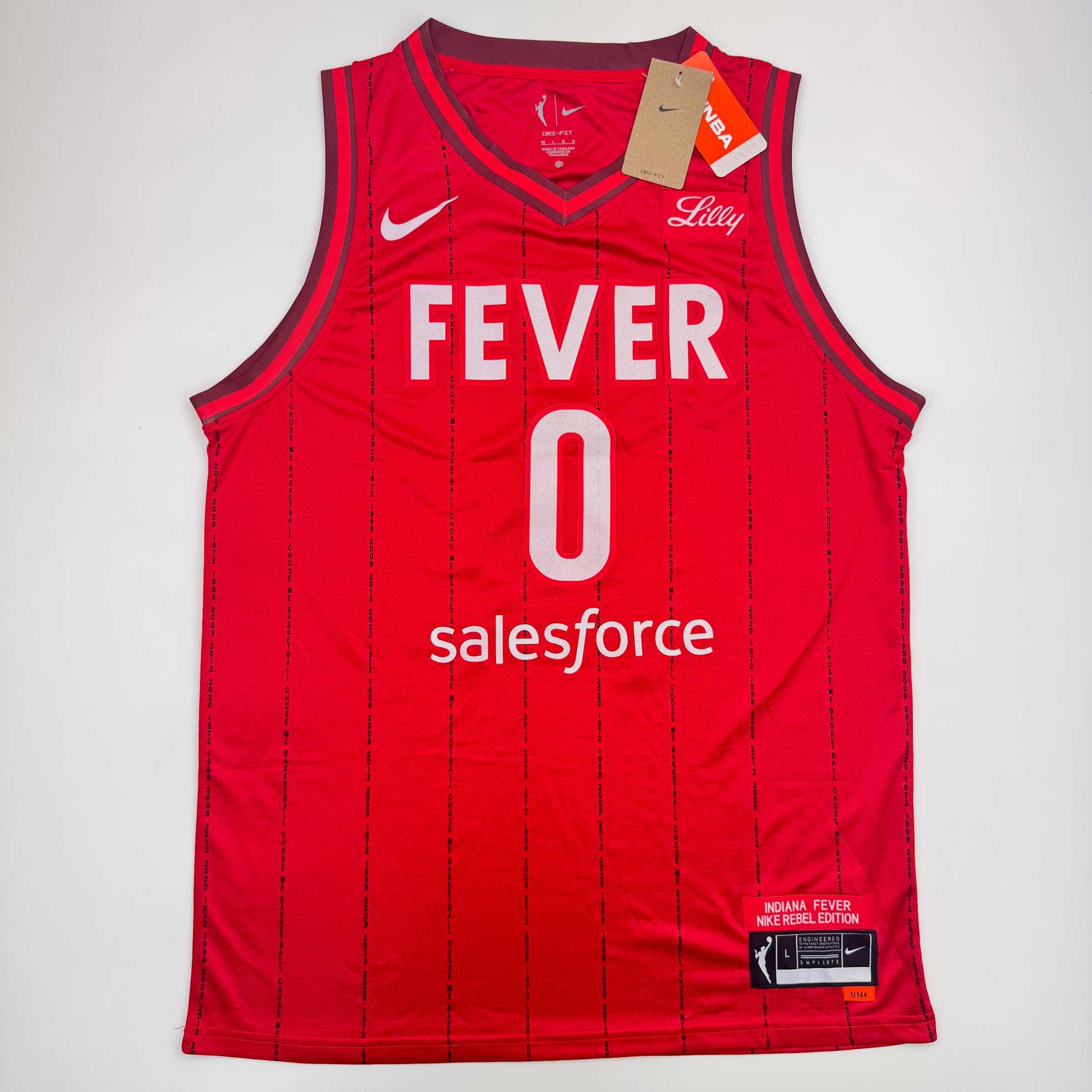 autographed-signed-kelsey-mitchell-indiana-red-basketball-jersey-psa-coa