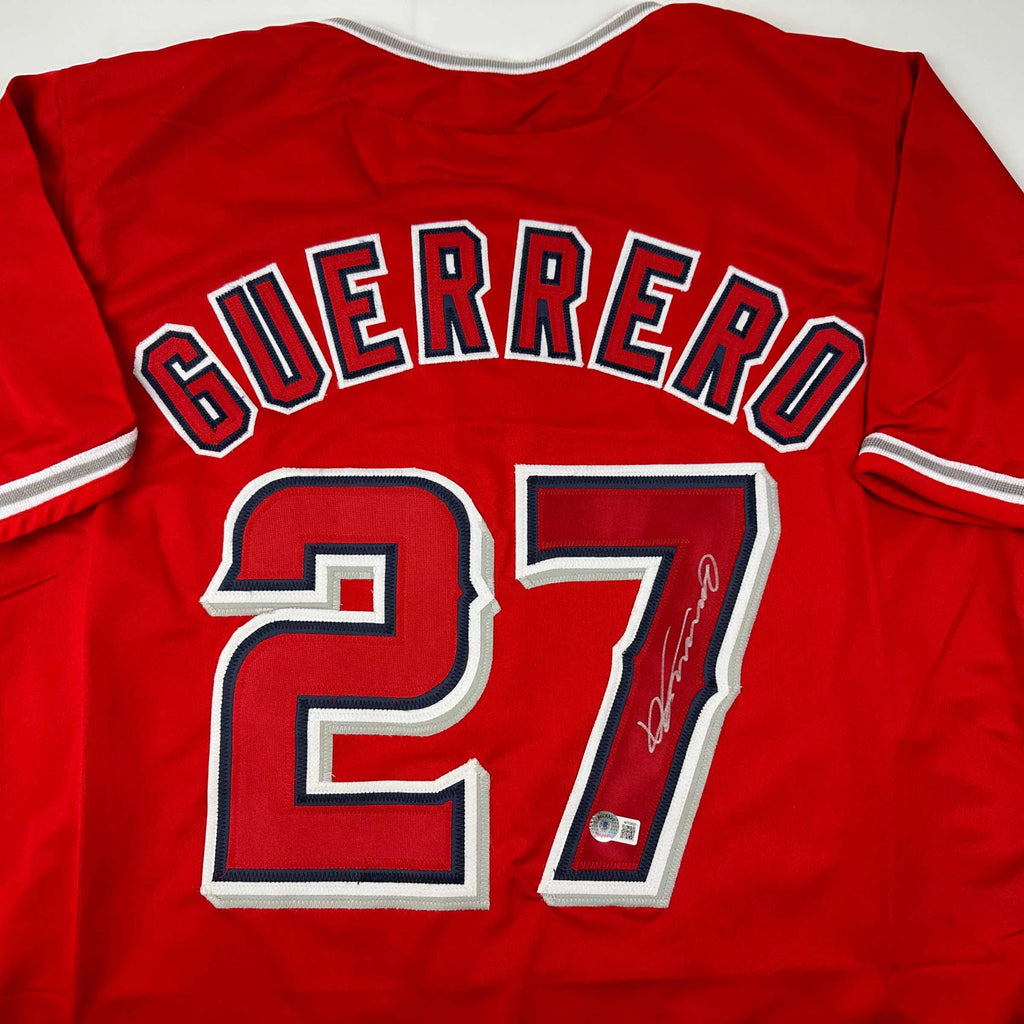 autographed-signed-vladimir-vlad-guerrero-los-angeles-la-anaheim-red-baseball-jersey-beckett-bas-coa