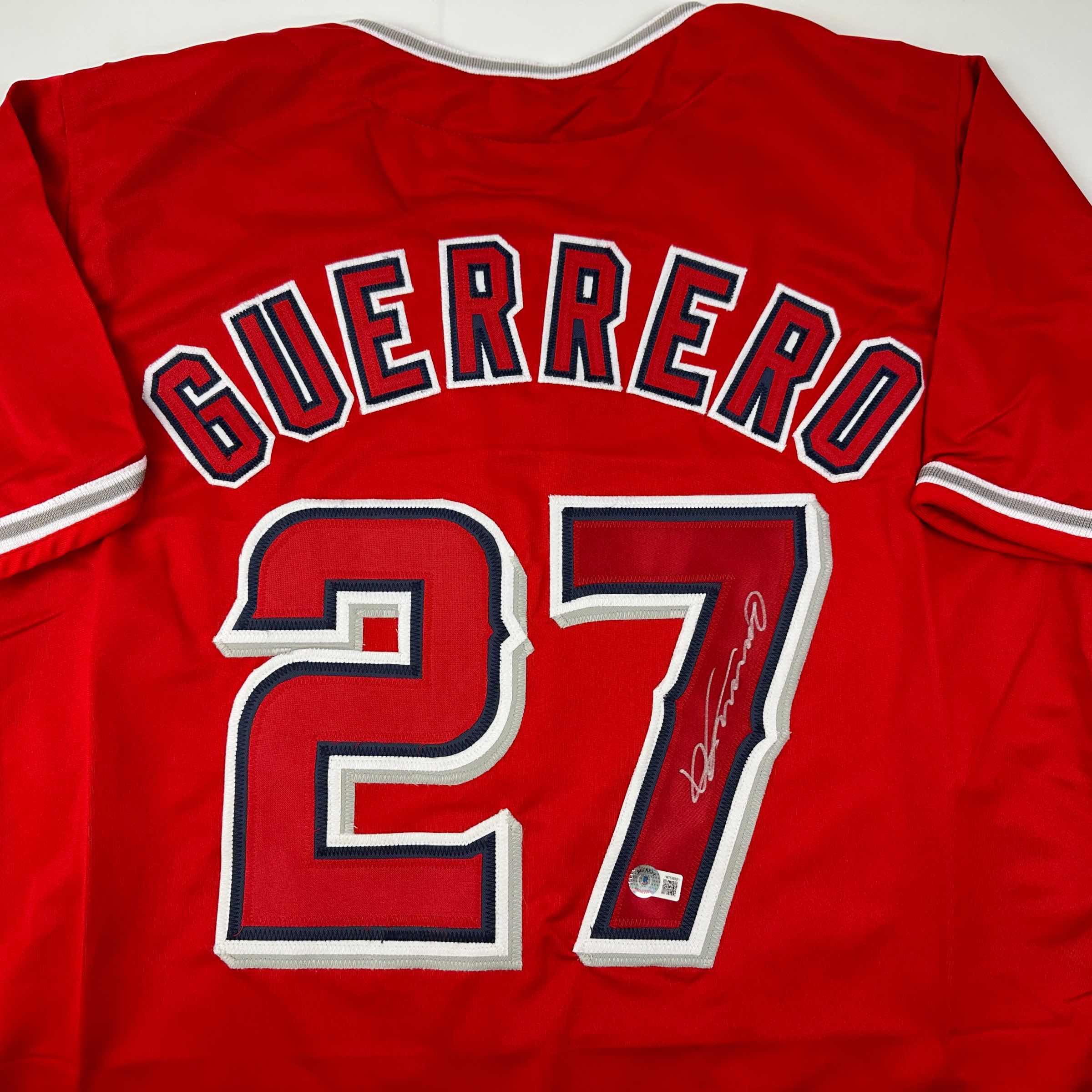 autographed-signed-vladimir-vlad-guerrero-los-angeles-la-anaheim-red-baseball-jersey-beckett-bas-coa