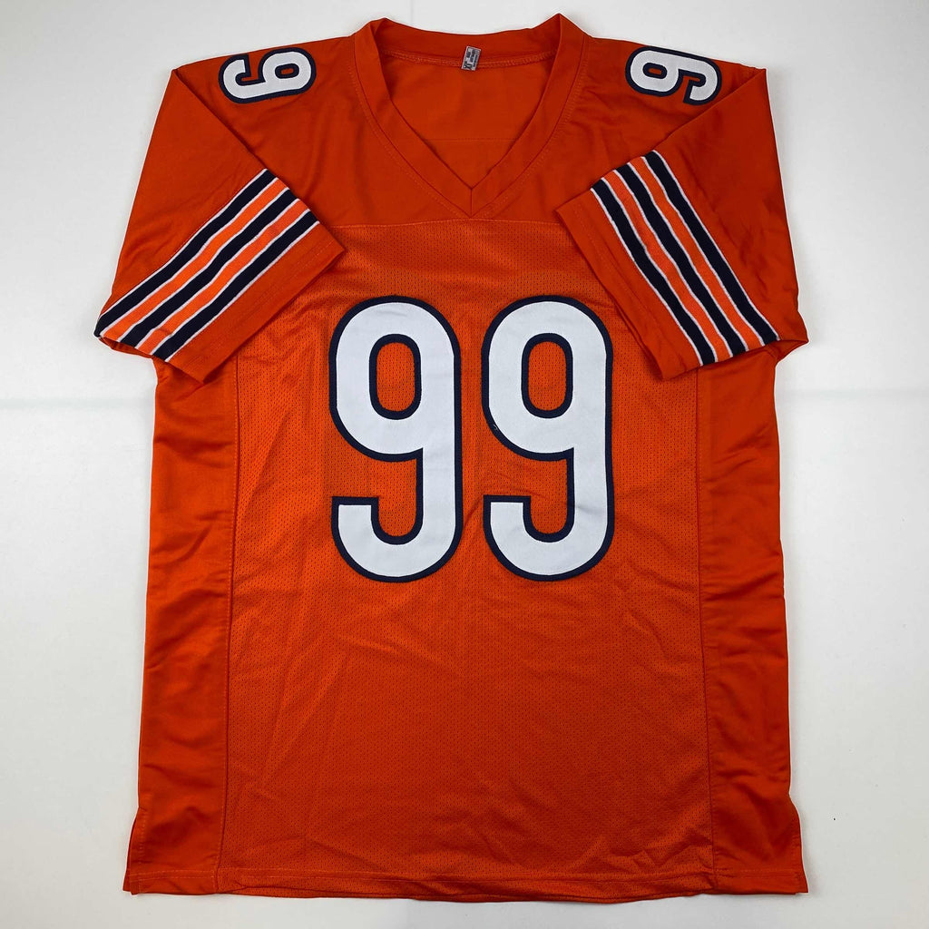 autographed-signed-dan-hampton-hof-2002-chicago-orange-football-jersey-beckett-bas-coa