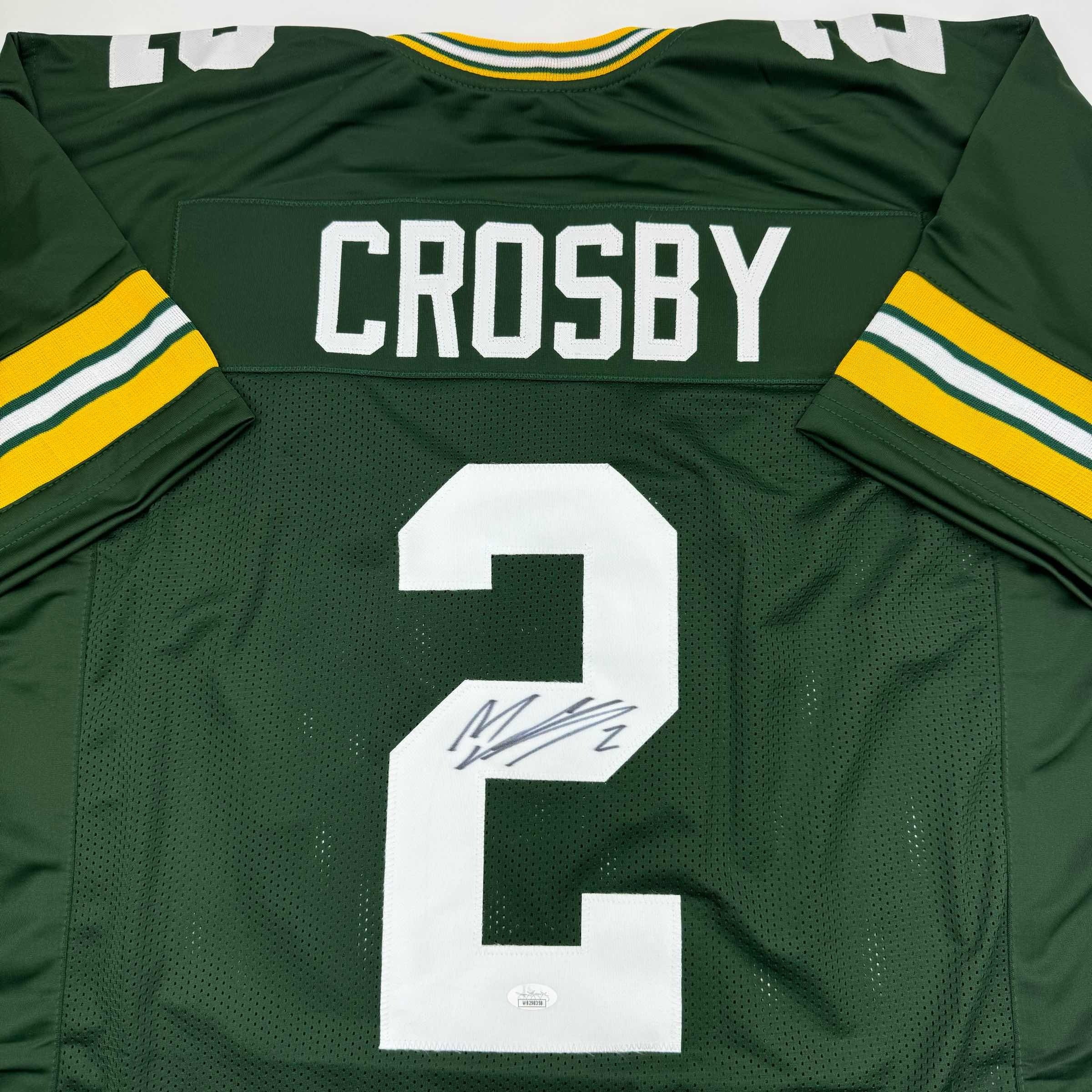 autographed-signed-mason-crosby-green-bay-green-football-jersey-jsa-coa