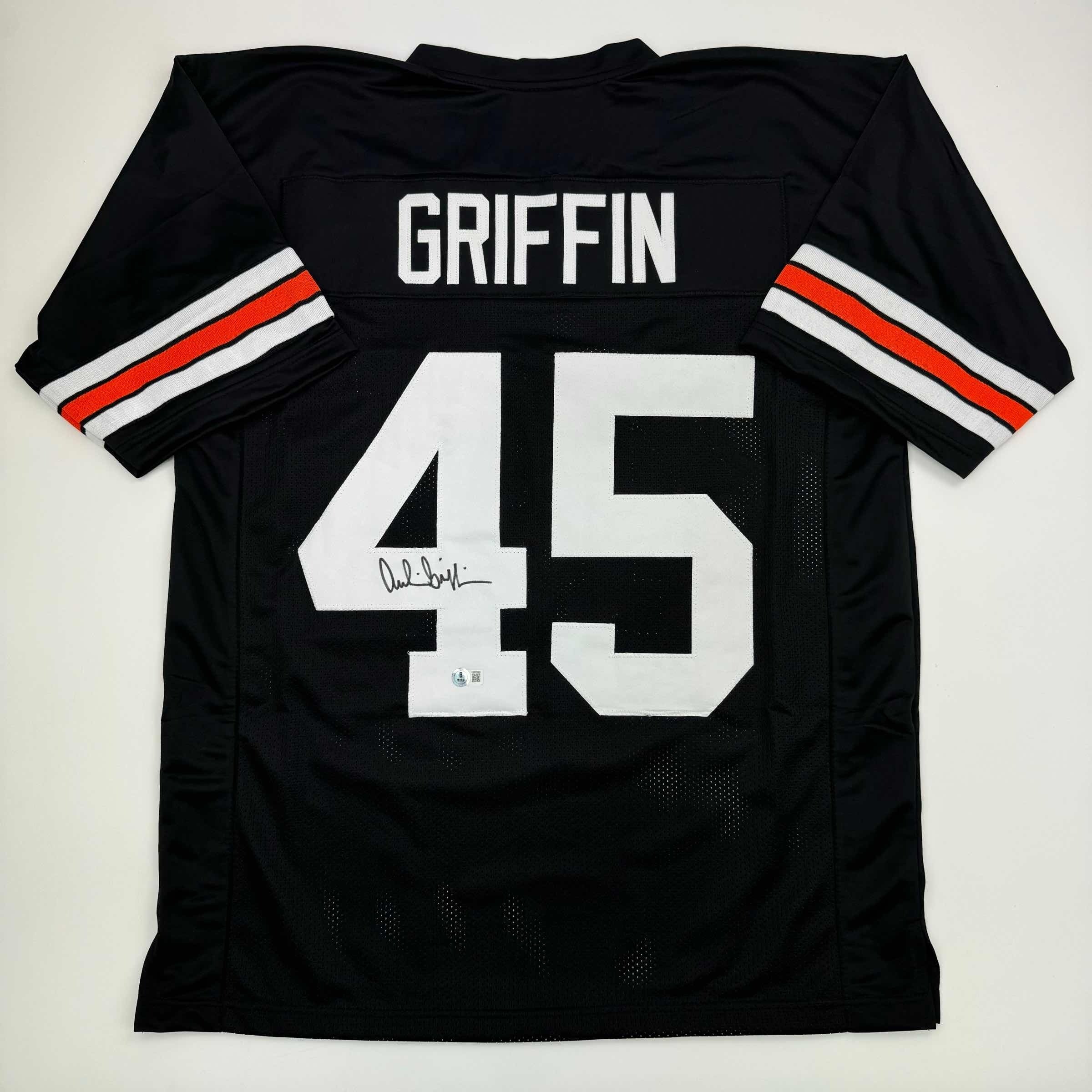 autographed-signed-archie-griffin-cincinnati-black-football-jersey-beckett-bas-coa