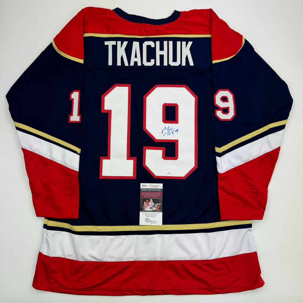 autographed-signed-matthew-tkachuk-florida-blue-hockey-jersey-jsa-coa