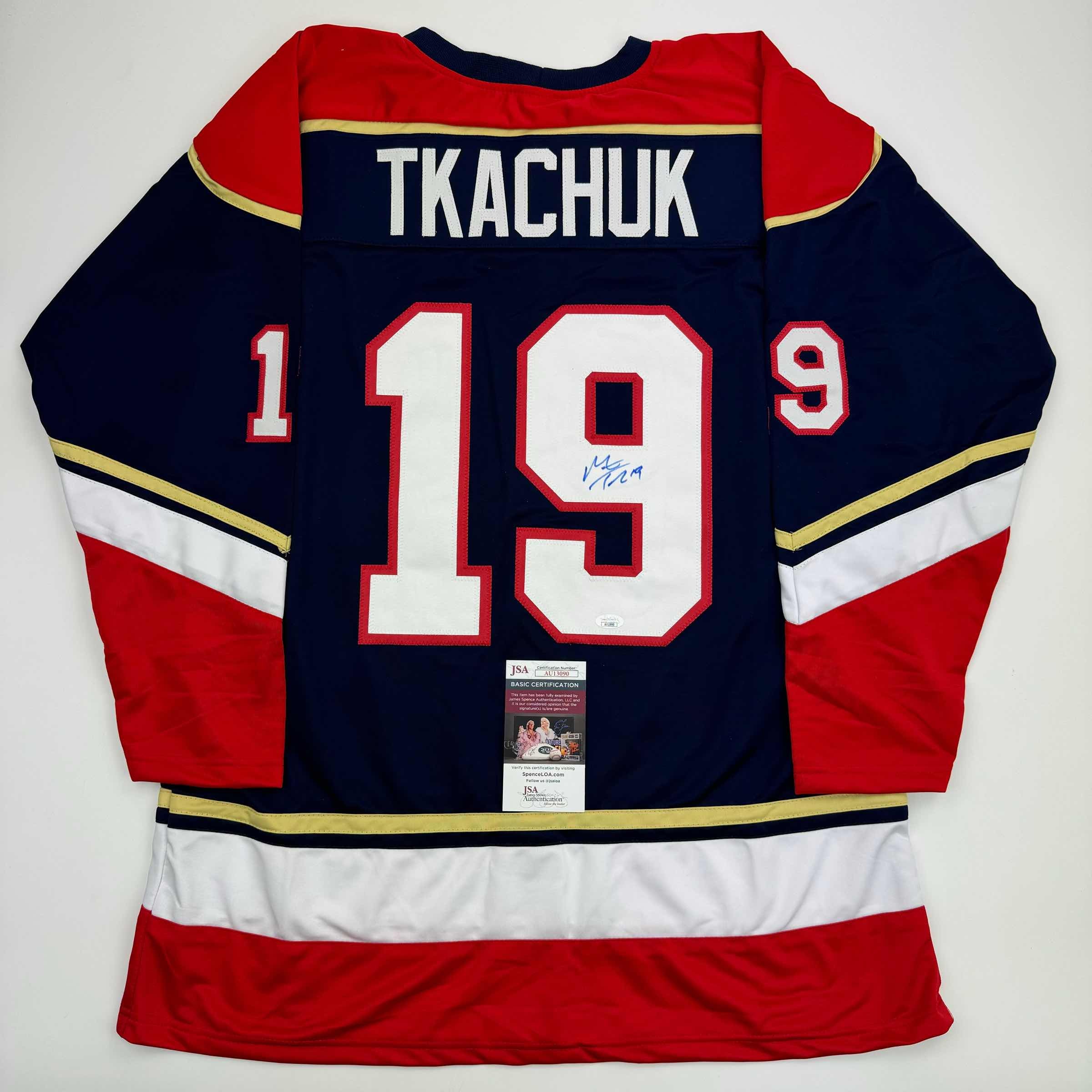 autographed-signed-matthew-tkachuk-florida-blue-hockey-jersey-jsa-coa