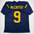autographed-signed-j-j-jj-mccarthy-michigan-blue-college-football-jersey-beckett-bas-coa