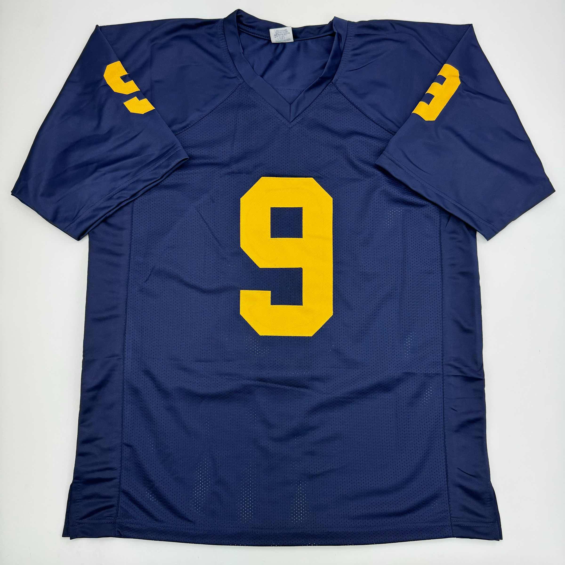 autographed-signed-j-j-jj-mccarthy-michigan-blue-college-football-jersey-beckett-bas-coa