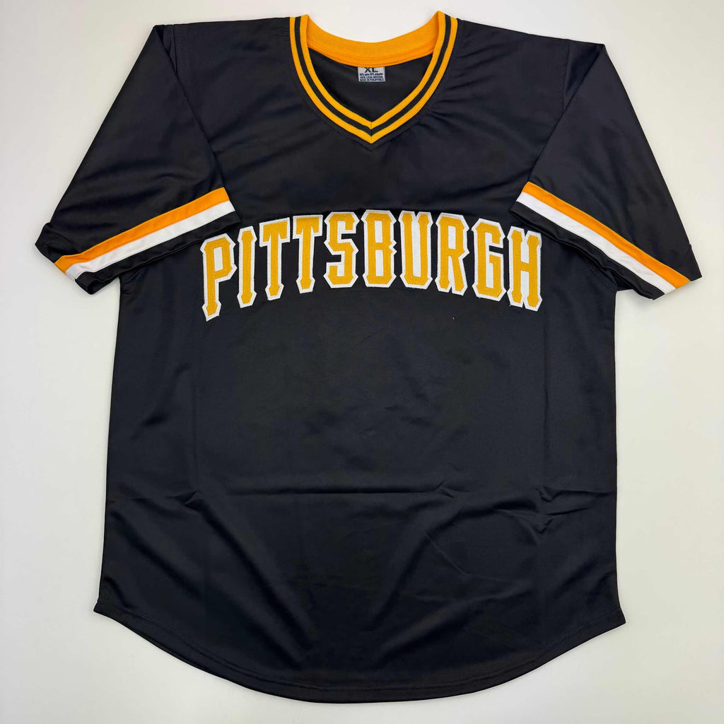 autographed-signed-bill-madlock-pittsburgh-black-baseball-jersey-jsa-coa