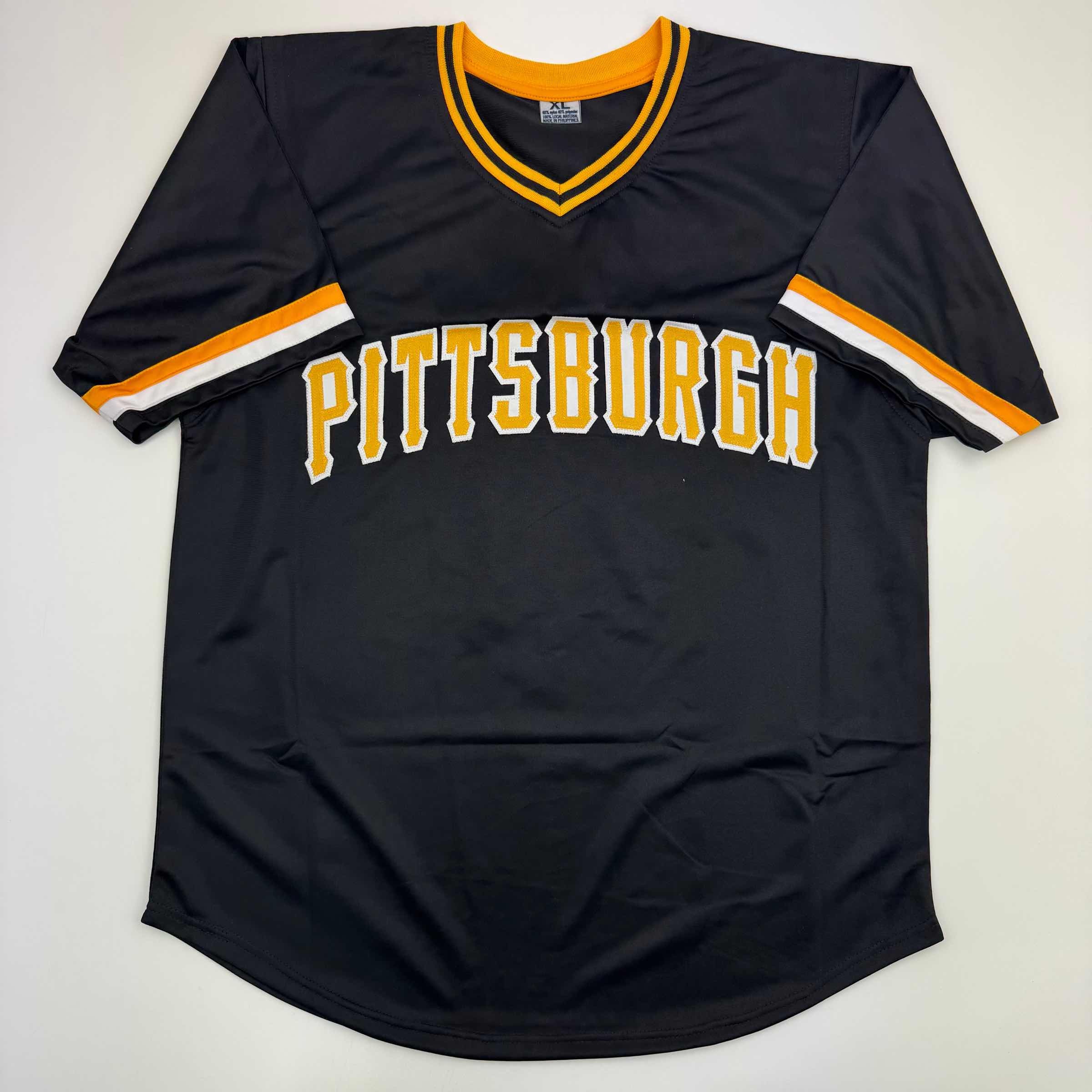 autographed-signed-bill-madlock-pittsburgh-black-baseball-jersey-jsa-coa