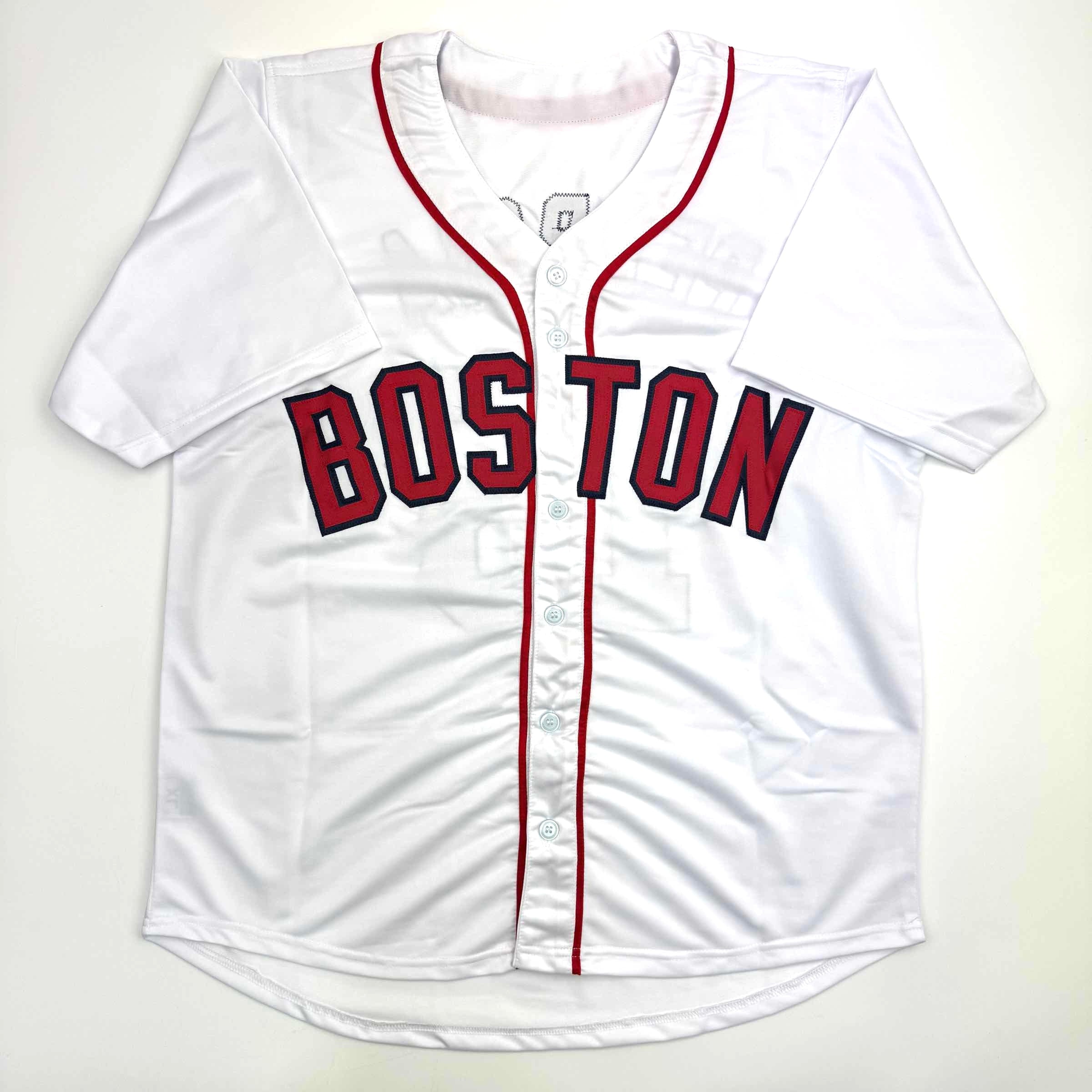 autographed-signed-dustin-pedroia-boston-white-baseball-jersey-jsa-coa