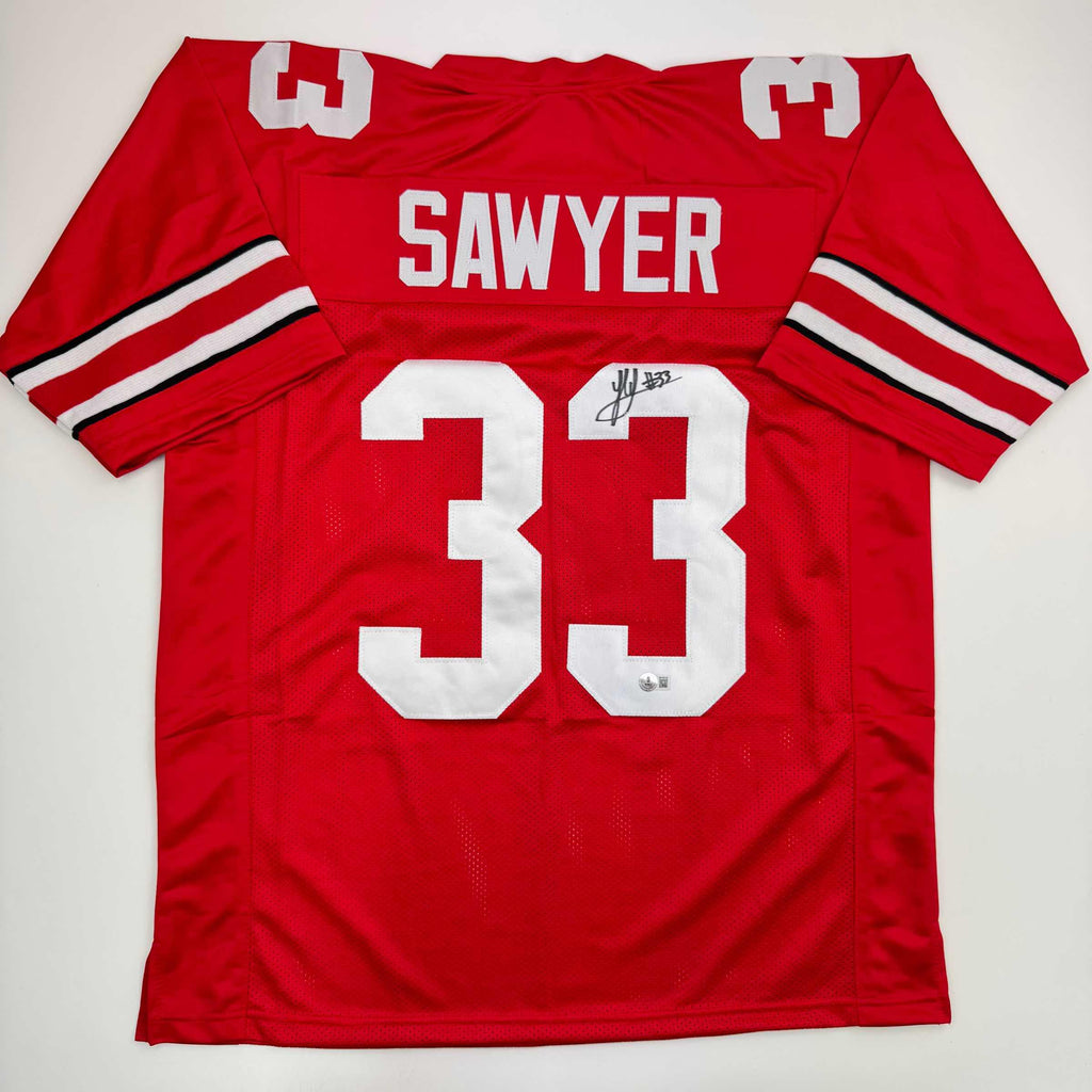 autographed-signed-jack-sawyer-ohio-state-red-college-football-jersey-beckett-bas-coa