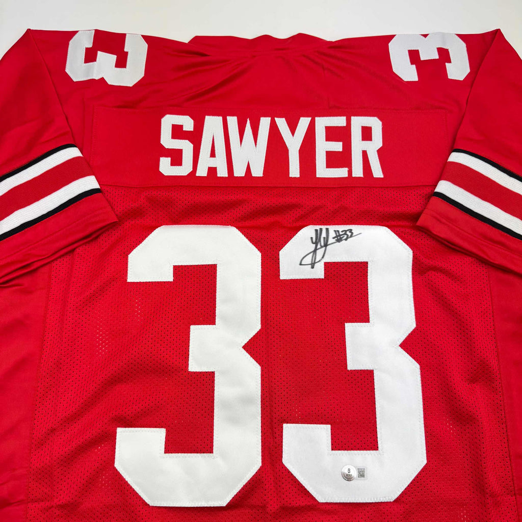 autographed-signed-jack-sawyer-ohio-state-red-college-football-jersey-beckett-bas-coa